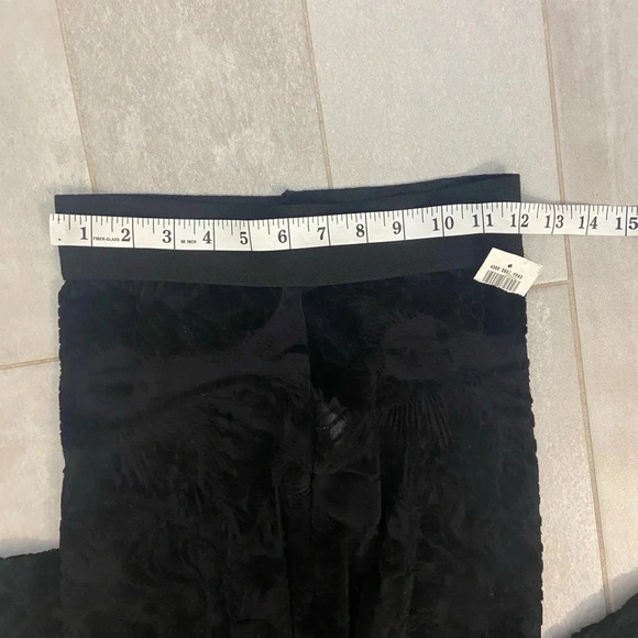 NWT Jean Paul Gaultier Maille Vintage 90's Velvet Evil Eye Leggings Black Size M - Picture 8 of 8